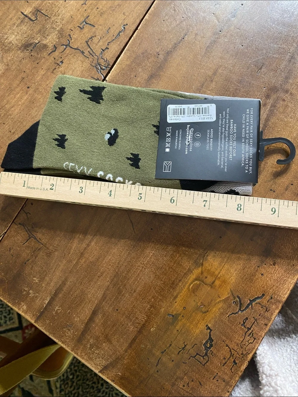 Sexy Socks Men’s Crew Socks - Olive/Gray Jeep Graphic